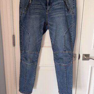 American Eagle vintage patchwork seamed jeans